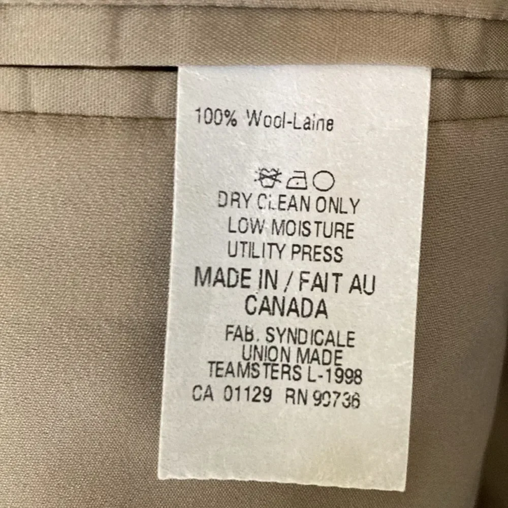 Lauren Ralph Lauren Mens Sport Coat Blazer 40S Brown Tattersall Wool‎